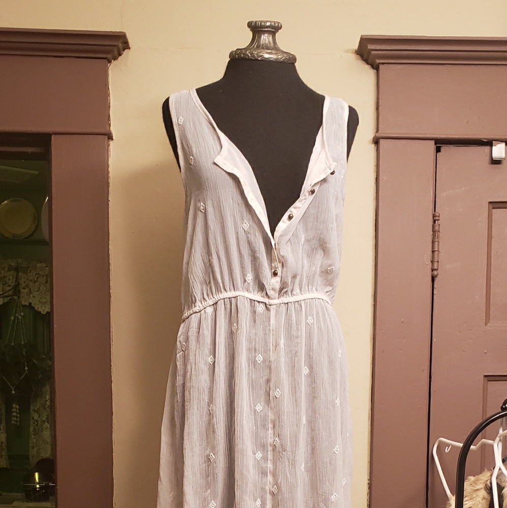 Sheer sleeveless cover up